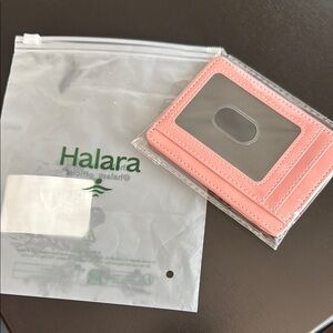 Pink Card Holder with ID Window